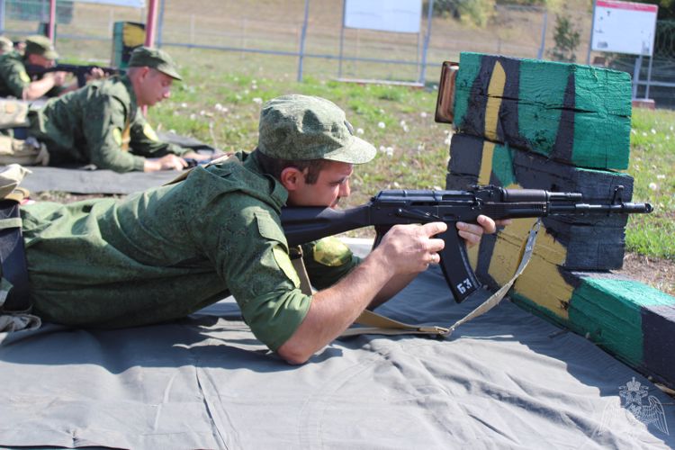 В воинской части Центрального округа Росгвардии завершились военные сборы граждан, пребывающих в запасе