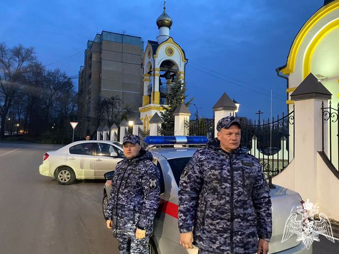 Курские росгвардейцы обеспечат правопорядок в период празднования Пасхи Христовой