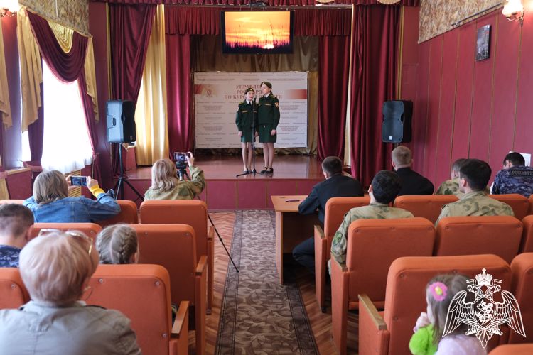 В Управлении Росгвардии по Курской области определили победителя первого этапа Фестиваля  детской патриотической песни