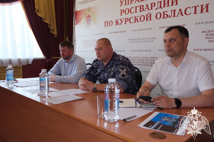 В Управлении Росгвардии по Курской области обсудили вопросы  межведомственного взаимодействия