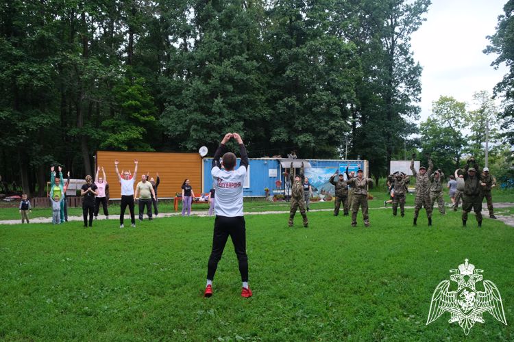В Курске росгвардейцы поддержали акцию «День спорта с Росгвардией»