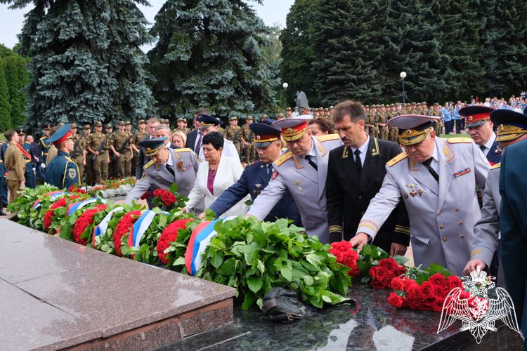 Росгвардейцы в Курске приняли участие в праздновании 80-ой годовщины победы в Курской битве