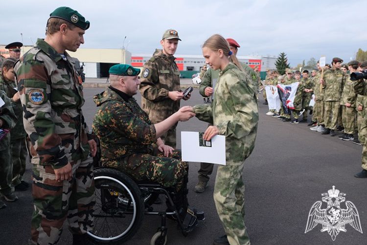 Подшефные воспитанники кадетского класса регионального Управления Росгвардии заняли первое место в триатлоне «Юный спецназовец»