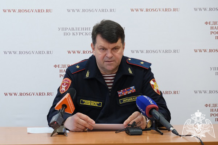 В Курске состоялась итоговая пресс-конференция начальника регионального Управлении Росгвардии 