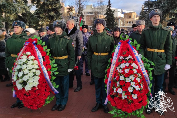 В Курске Росгвардия почтила память воинов - интернационалистов