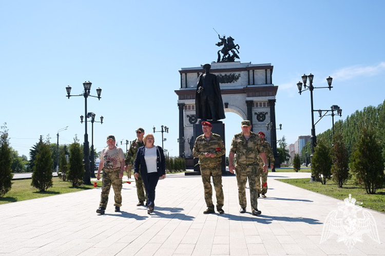 В Курске завершилась посвященная Дню Победы и 100-летию ОДОН им.  Ф.Э. Дзержинского Всероссийская патриотическая акция