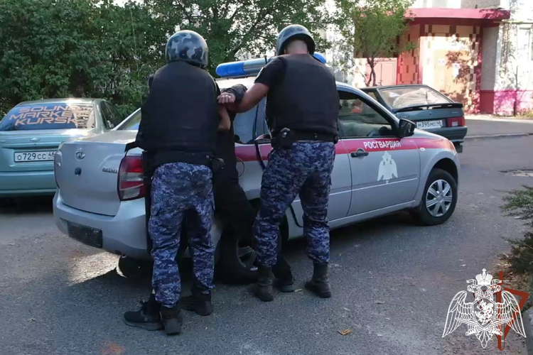 Росгвардейцы в Курске по горячим следам задержали подозреваемого в разбойном нападении