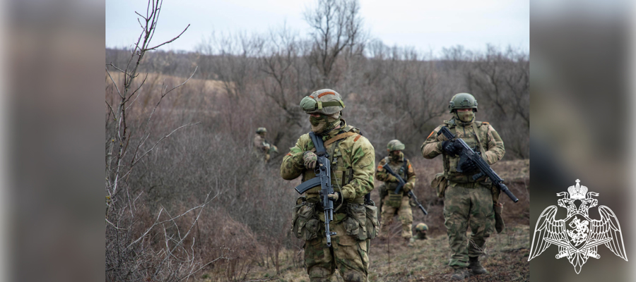 Росгвардейцы уничтожили позиции боевиков ВСУ в Курской области