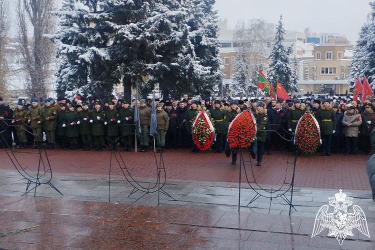 В Курске росгвардейцы почтили память погибших воинов-интернационалистов