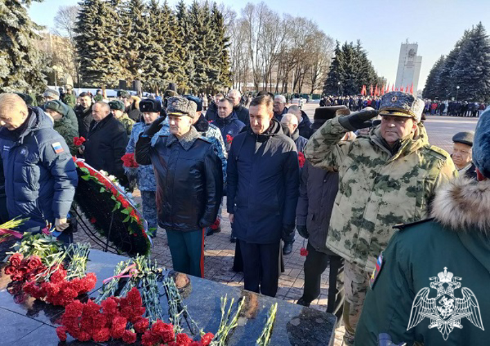 В Курске Росгвардия приняла участие в мероприятиях, посвященных Дню защитника Отечества