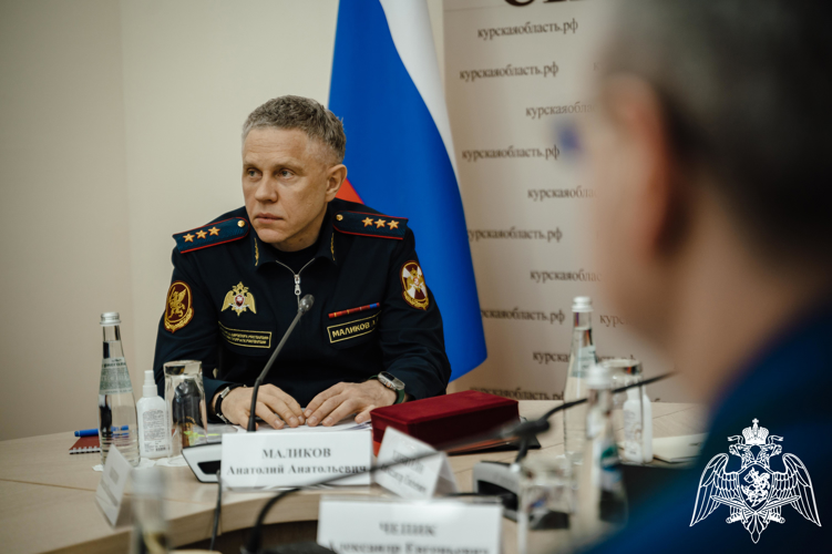 Генерал-полковник полиции Анатолий Маликов провел рабочую встречу с врио губернатора Курской области