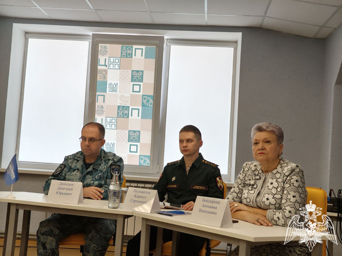 В Курске представитель Росгвардии принял участие в видеоконференции, посвященной акции «Диктант Победы»