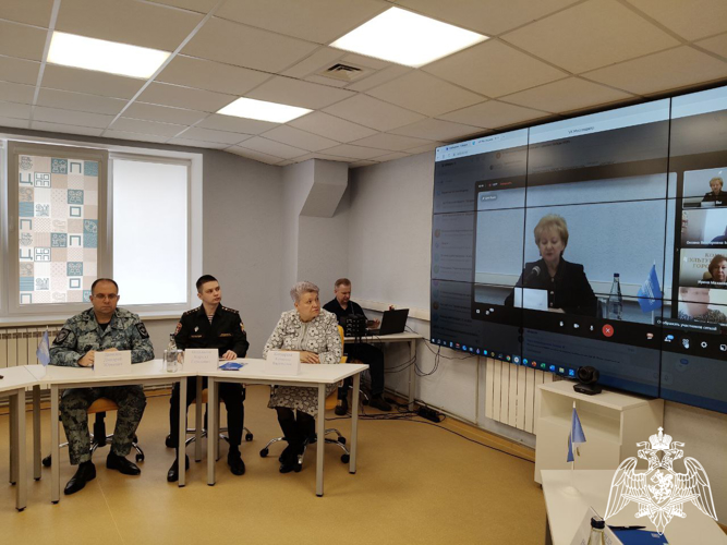 В Курске представитель Росгвардии принял участие в видеоконференции, посвященной акции «Диктант Победы»