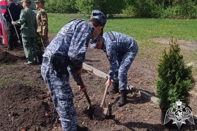 В Курской области росгвардейцы провели патриотические мероприятия в честь 80-летия Победы