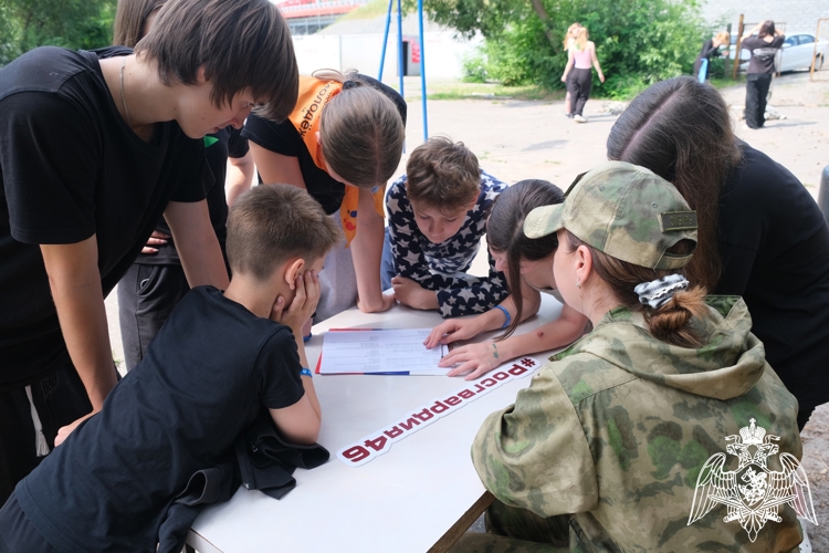 Акция «Каникулы с Росгвардией» продолжается в Курской области