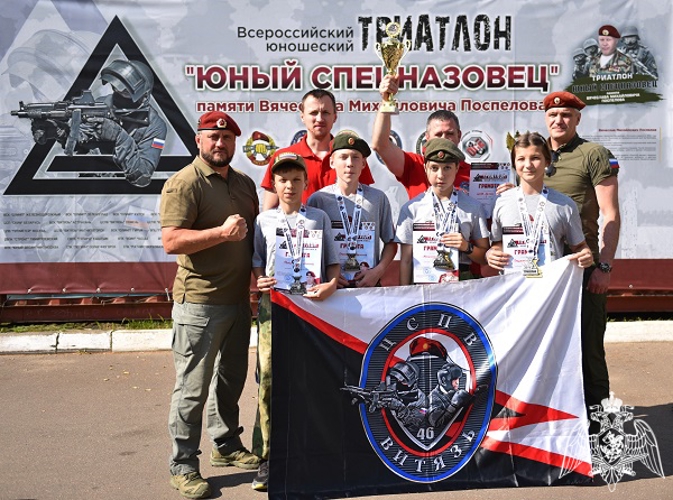 Кадеты Управления Росгвардии по Курской области победили на турнире «Юный спецназовец»