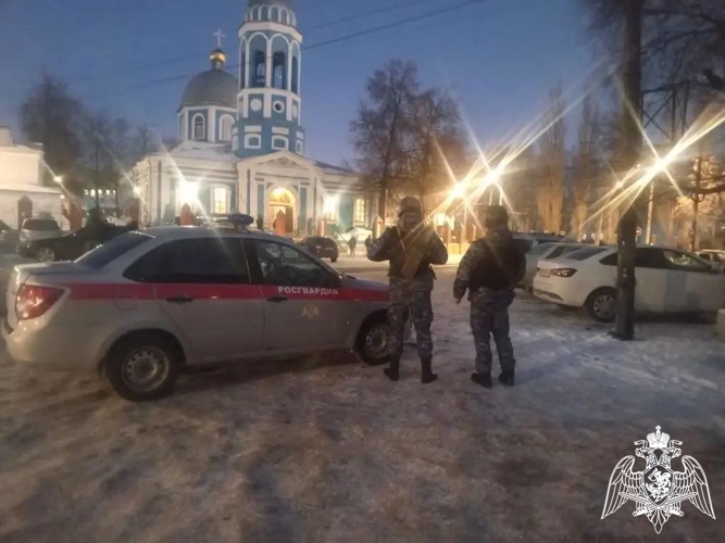 В Курской области росгвардейцы обеспечили безопасность мероприятий в Крещение Господне