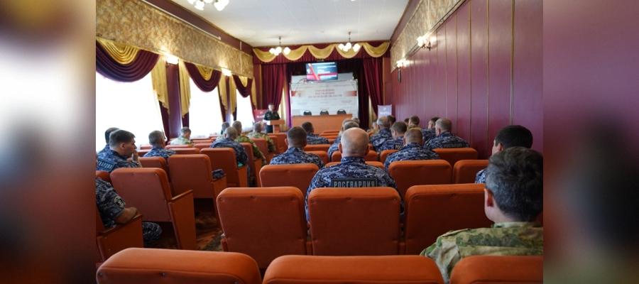 В Управлении Росгвардии по Курской области прошли учебно-методические сборы по военно-политической (политической) подготовке
